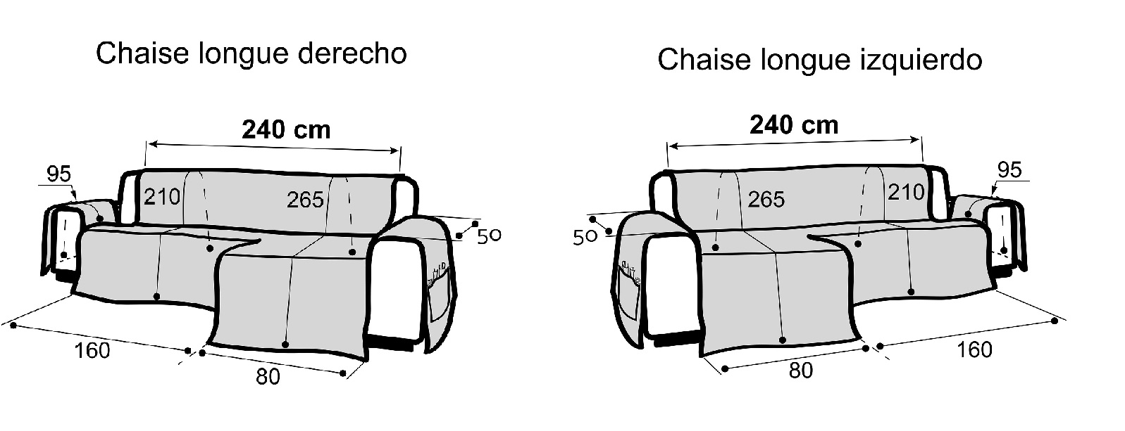 medidas cubre sofa chaiselongue normal nueva textura 